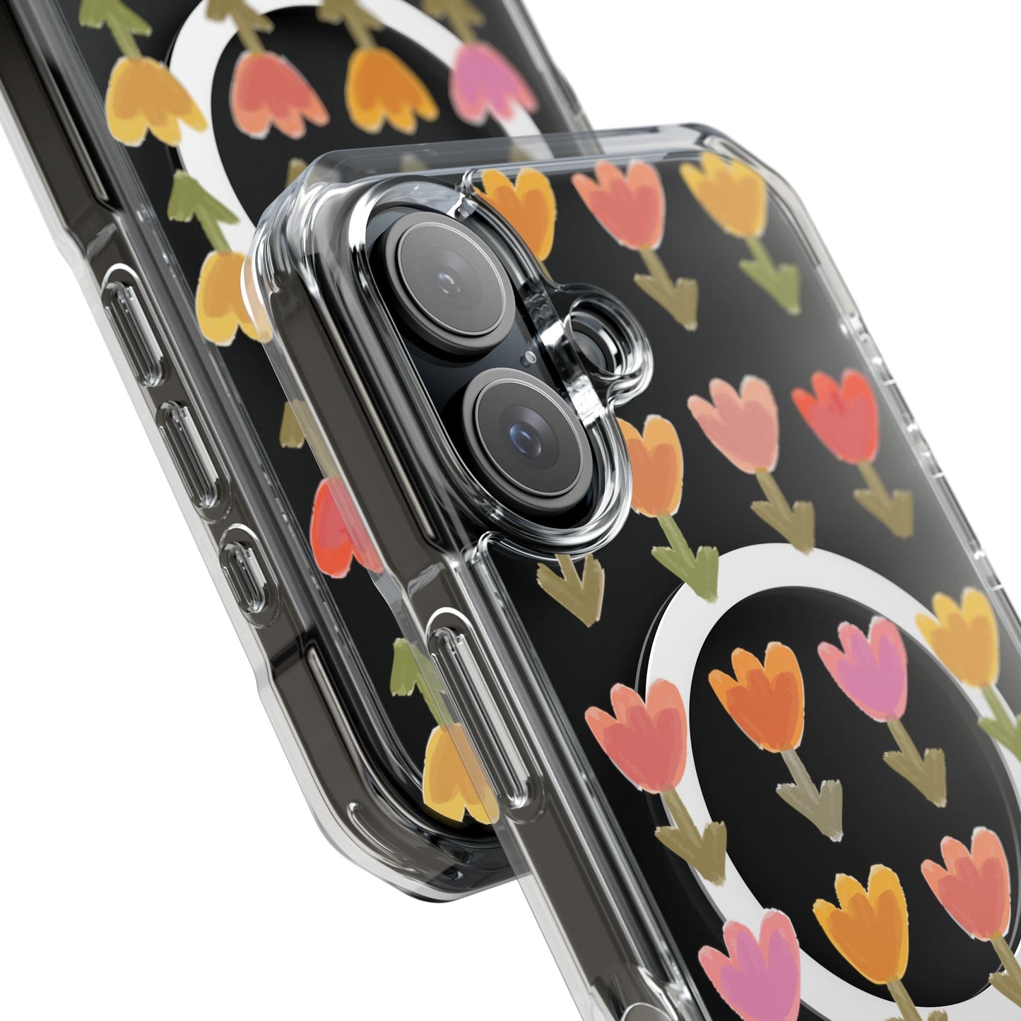 Pastel Flowers Magnetic Clear Impact Cases