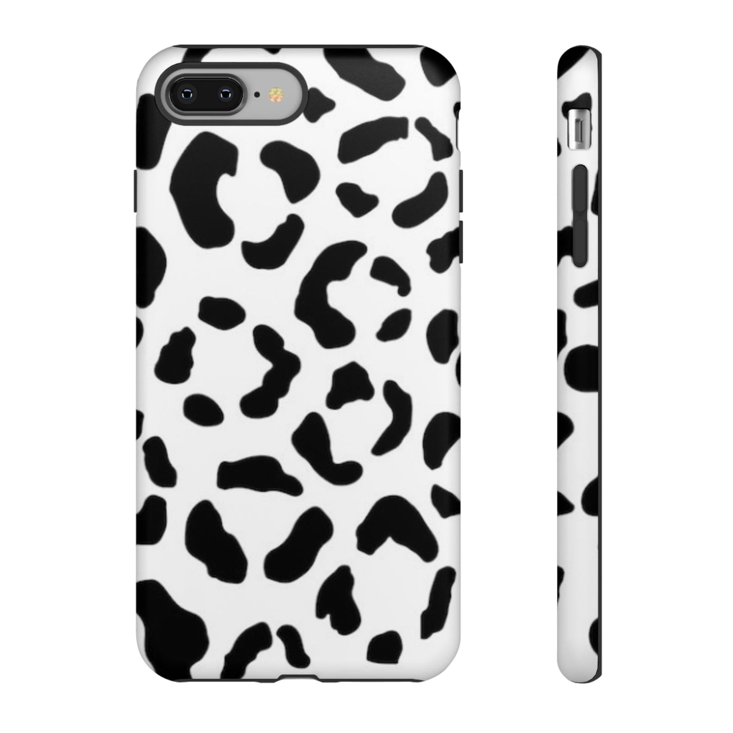Black and White Leopard Print Tough Case