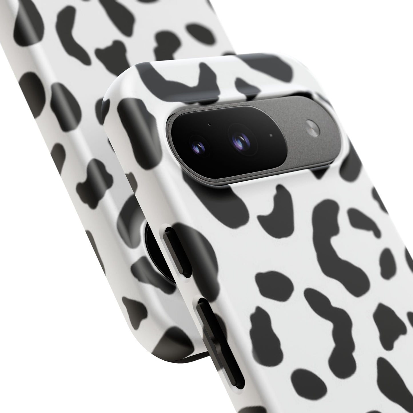 Black and White Leopard Print Tough Case