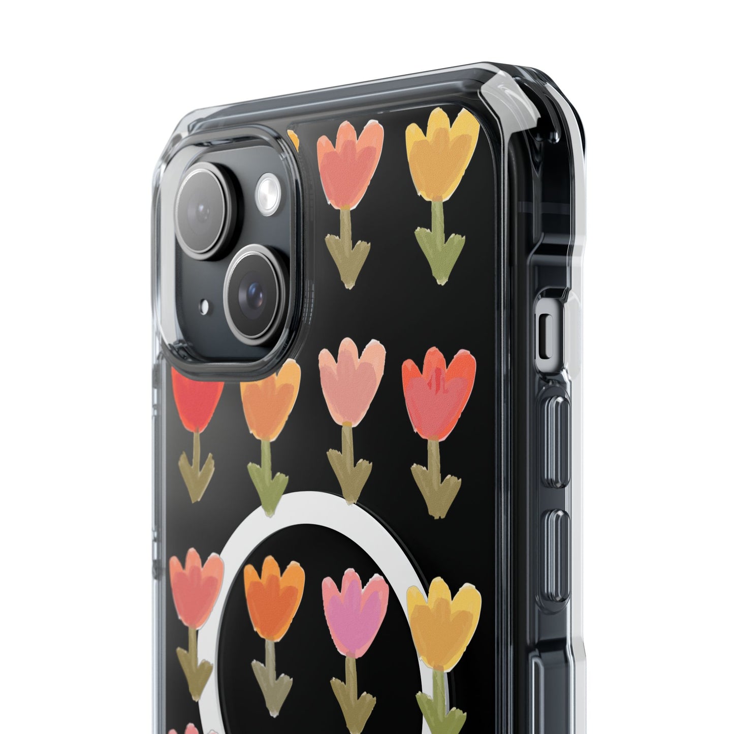 Pastel Flowers Magnetic Clear Impact Cases