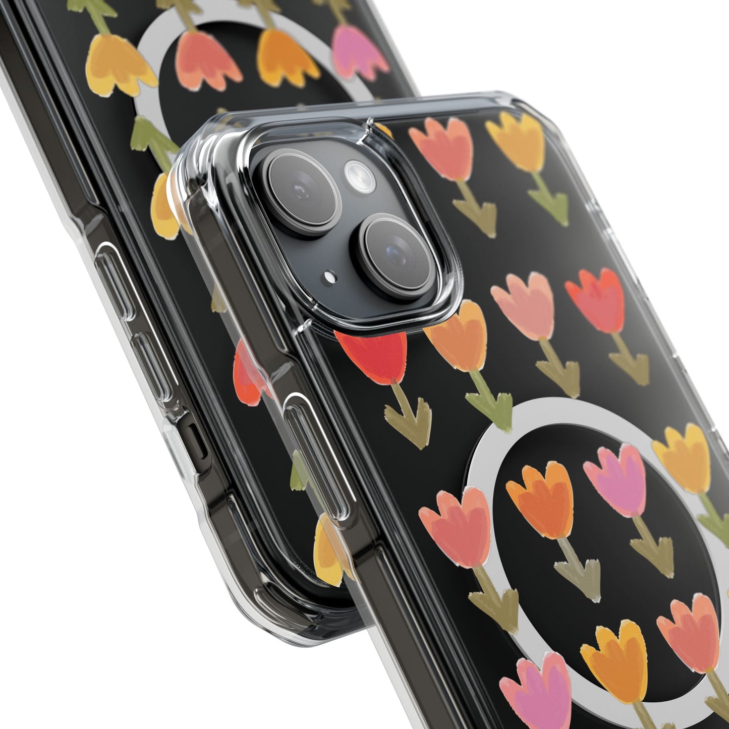 Pastel Flowers Magnetic Clear Impact Cases