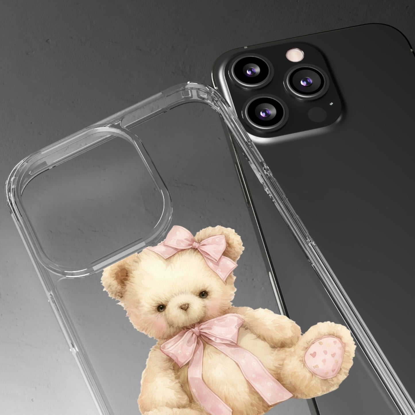Coquette Teddy Bear Clear Case