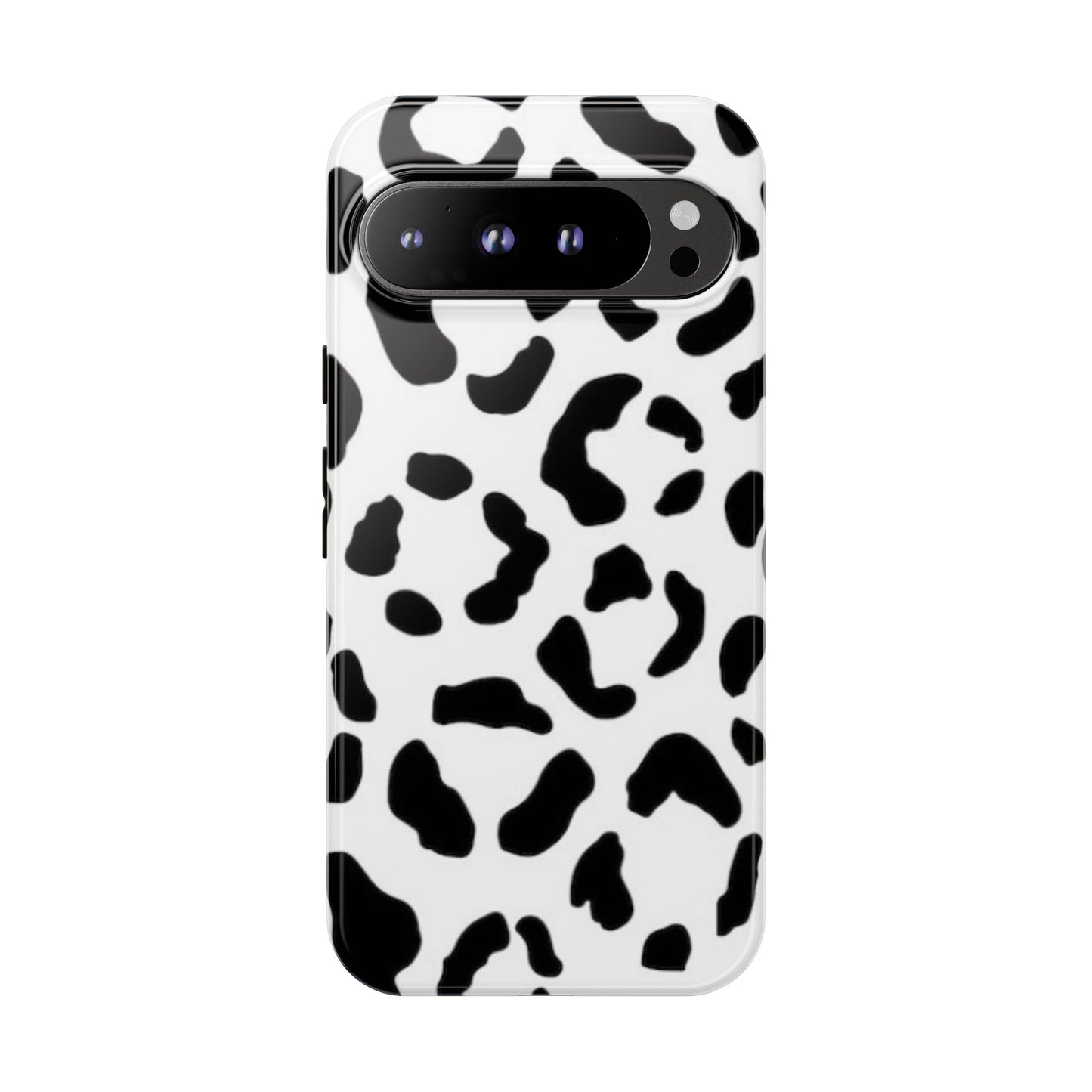 Black and White Leopard Print Tough Case
