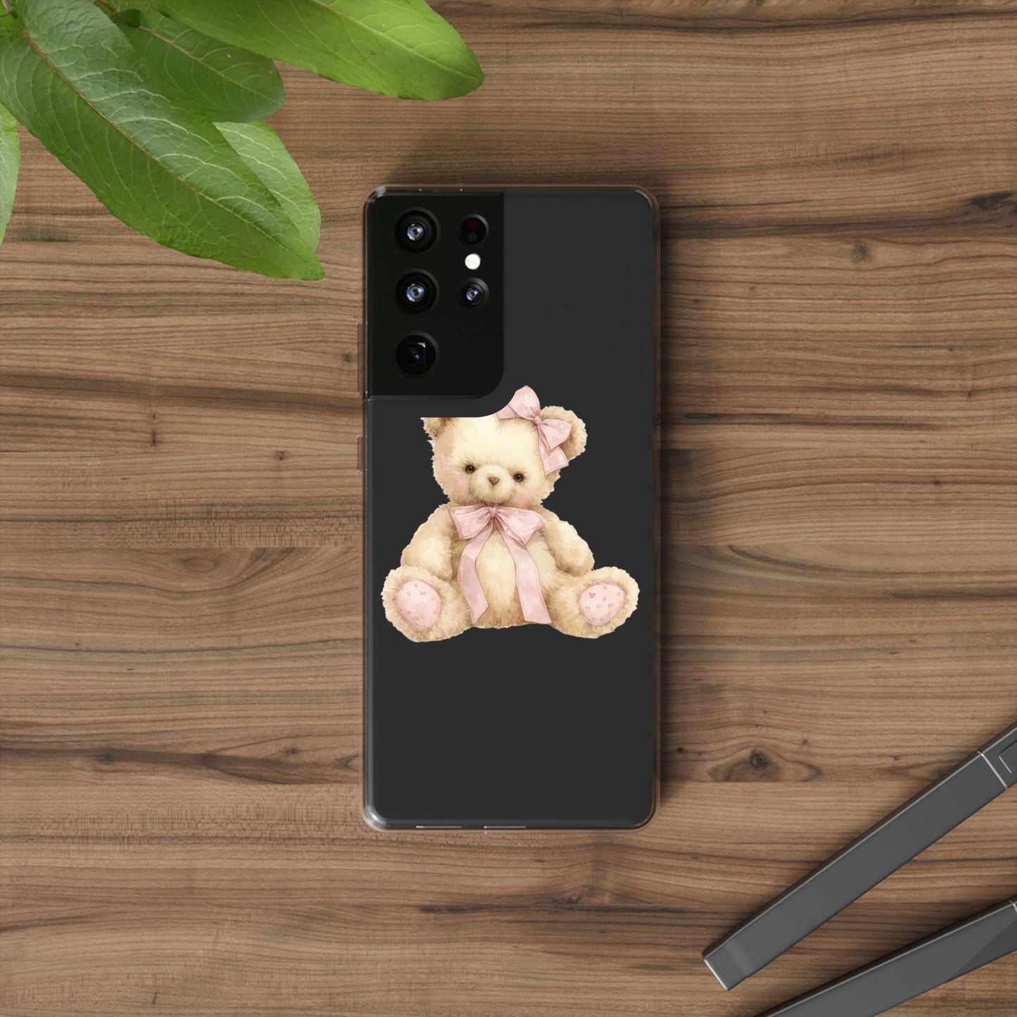 Coquette Teddy Bear Clear Case