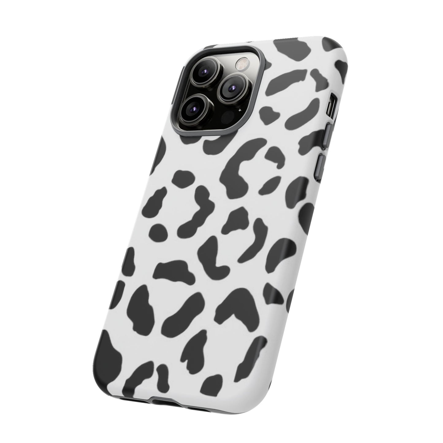 Black and White Leopard Print Tough Case