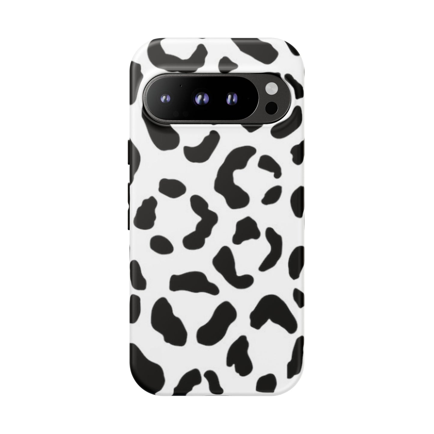 Black and White Leopard Print Tough Case