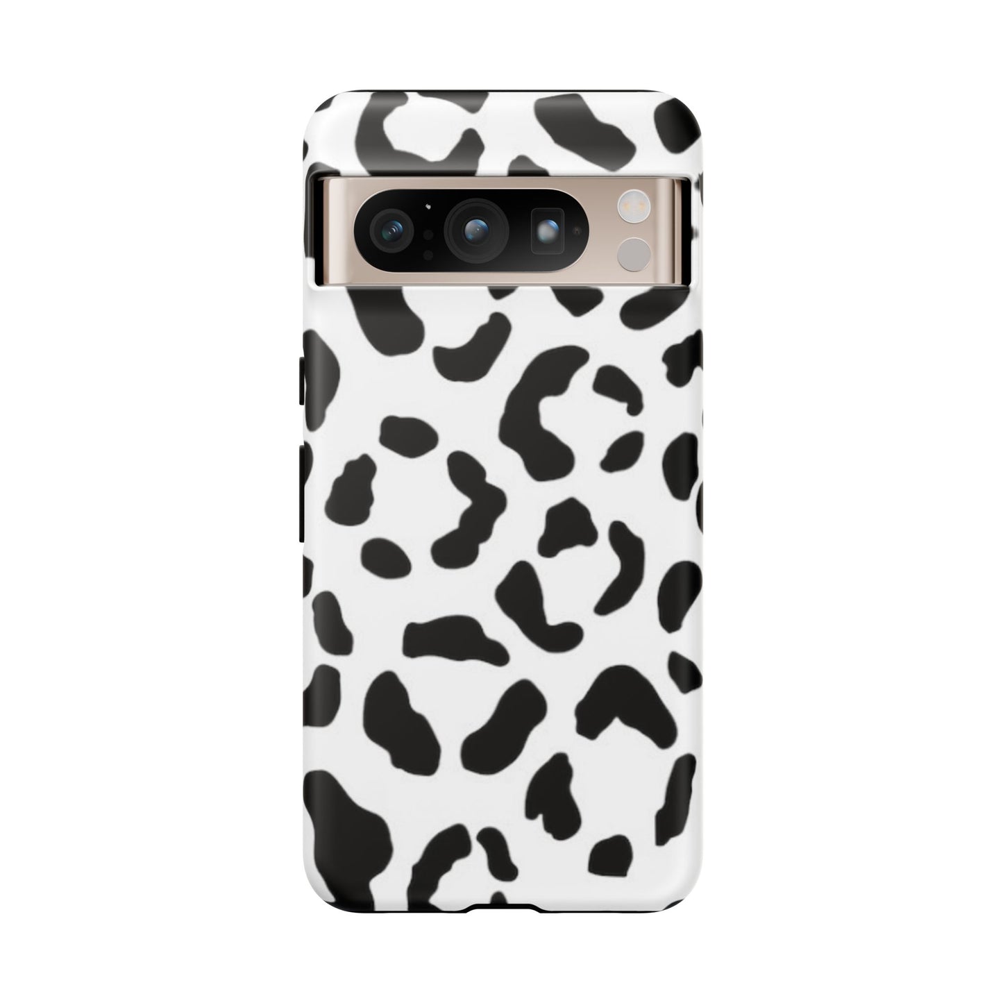 Black and White Leopard Print Tough Case