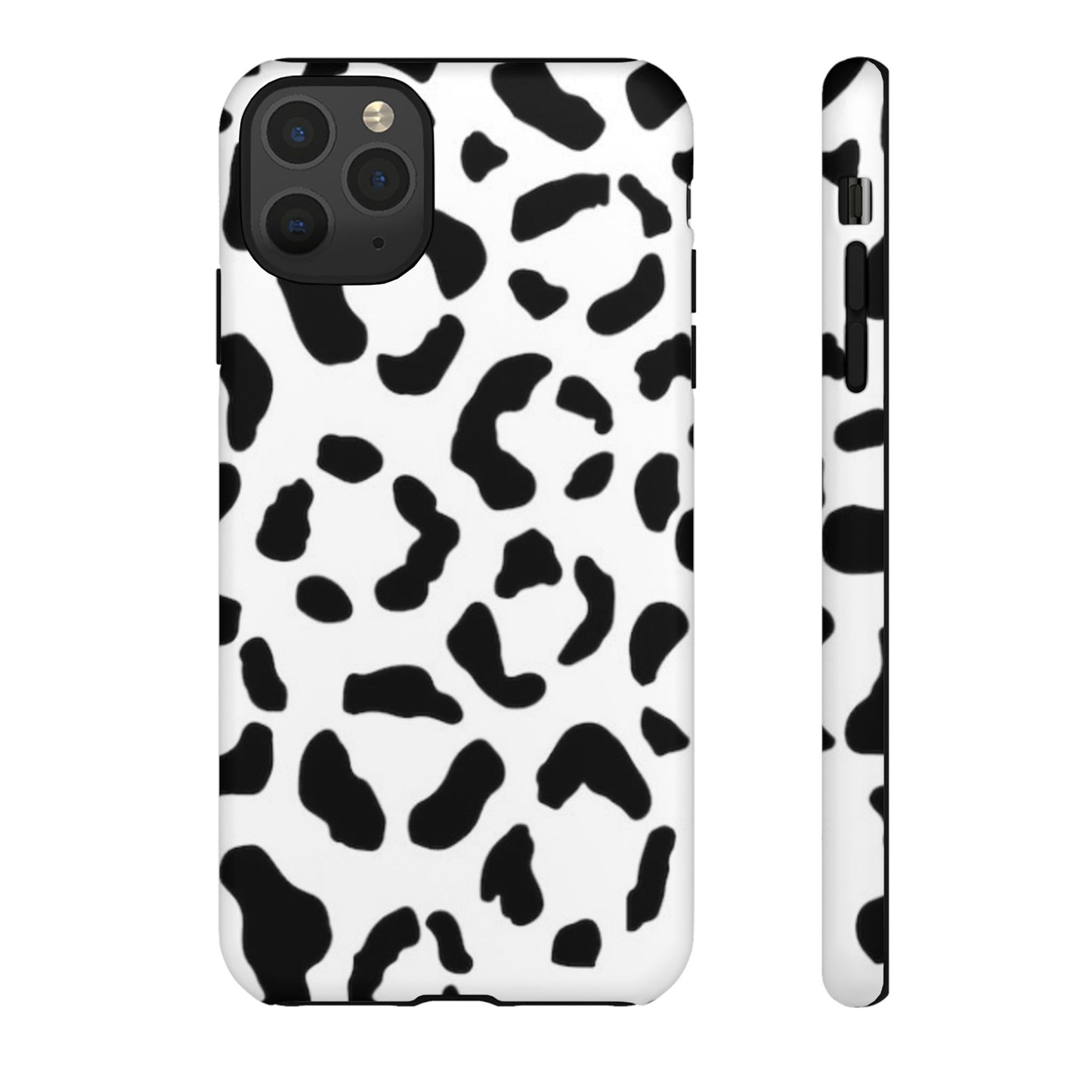Black and White Leopard Print Tough Case