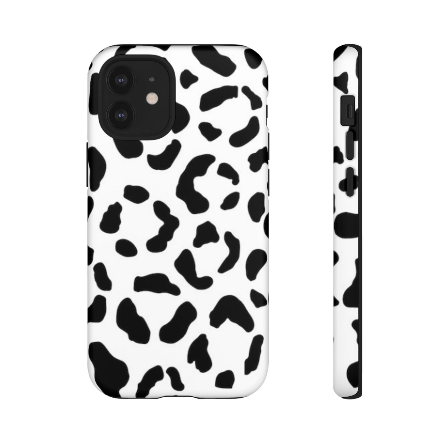 Black and White Leopard Print Tough Case