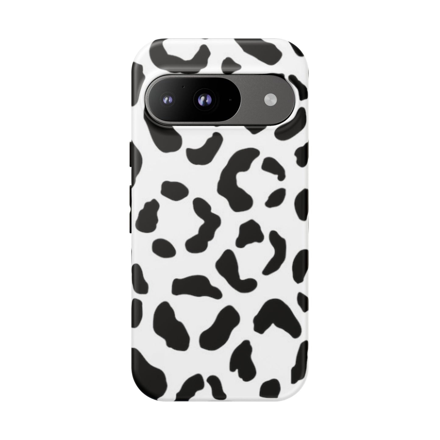 Black and White Leopard Print Tough Case