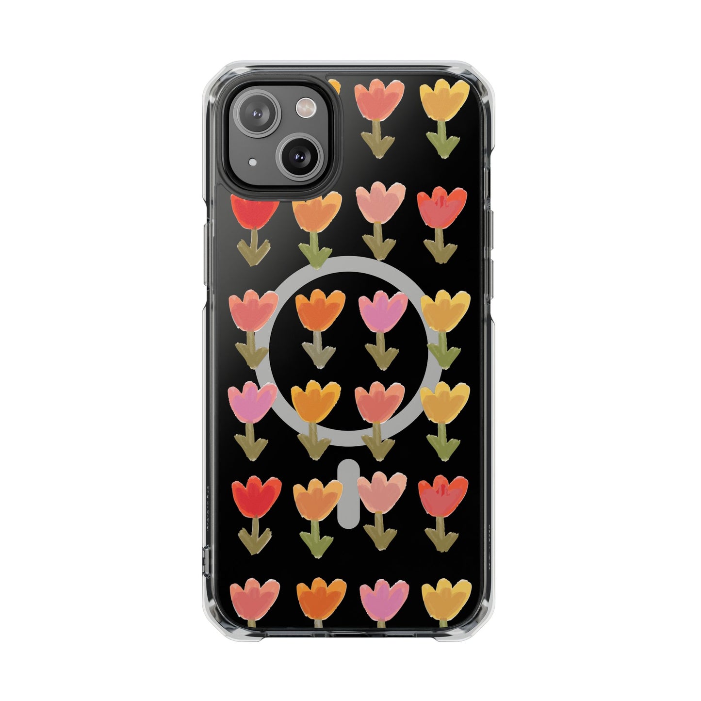 Pastel Flowers Magnetic Clear Impact Cases