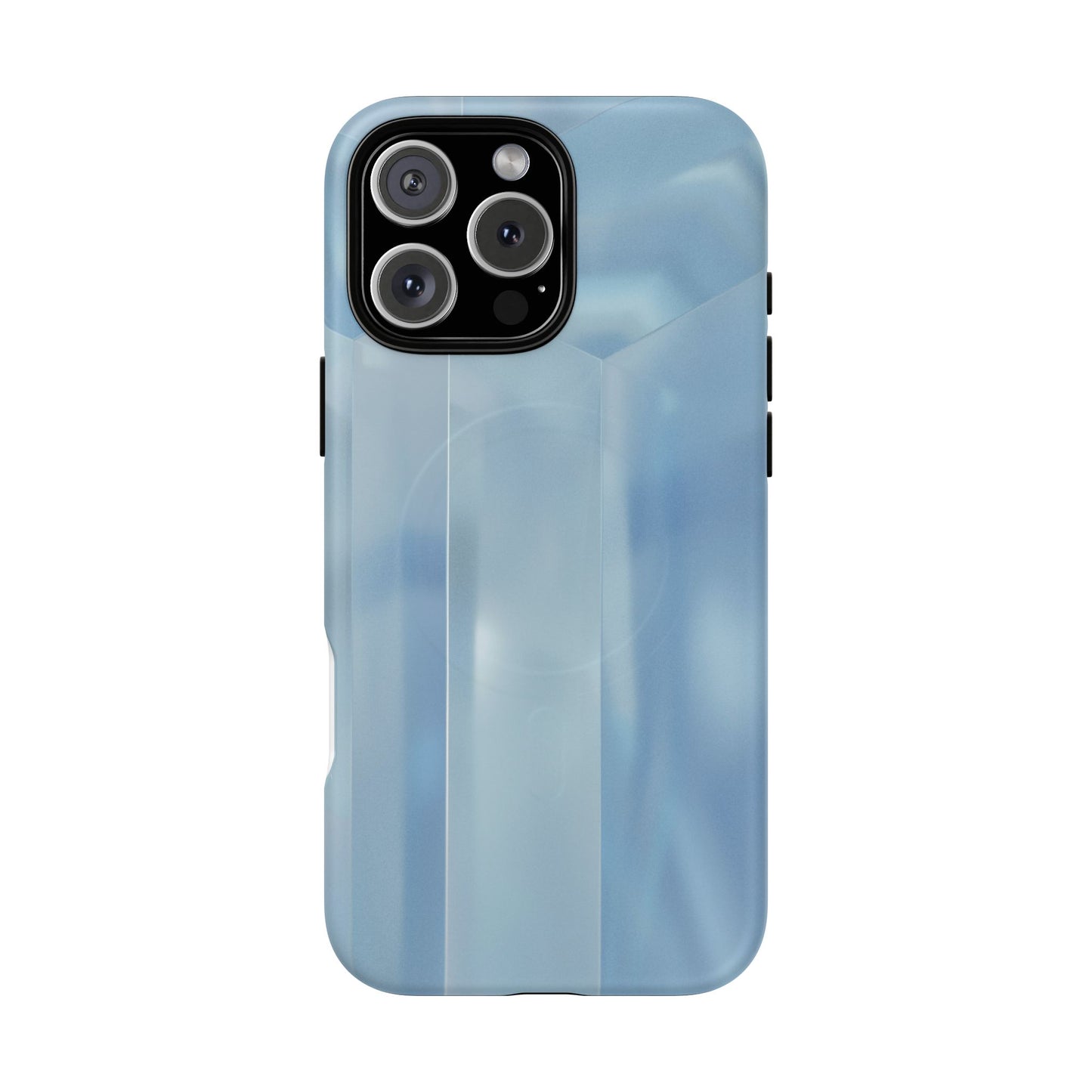 Baby Blue Glassy Tough Magnetic Case