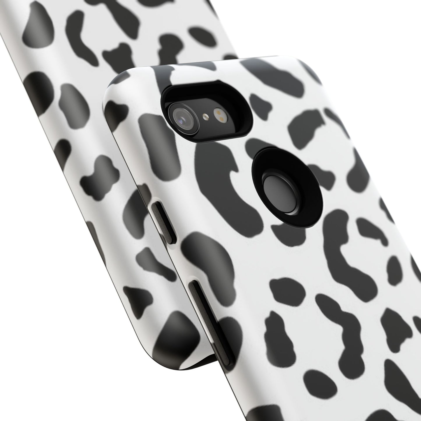 Black and White Leopard Print Tough Case