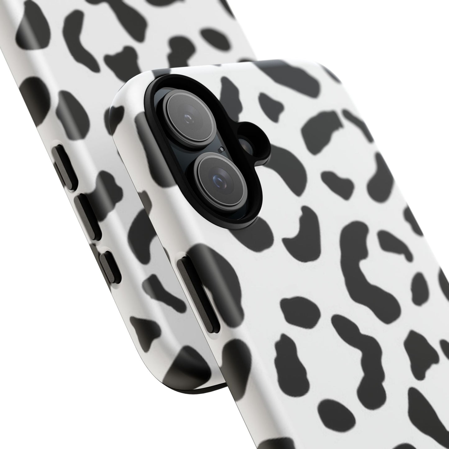 Black and White Leopard Print Tough Case