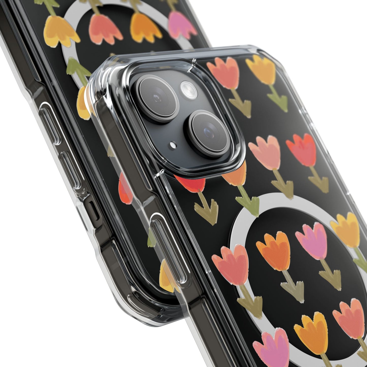 Pastel Flowers Magnetic Clear Impact Cases