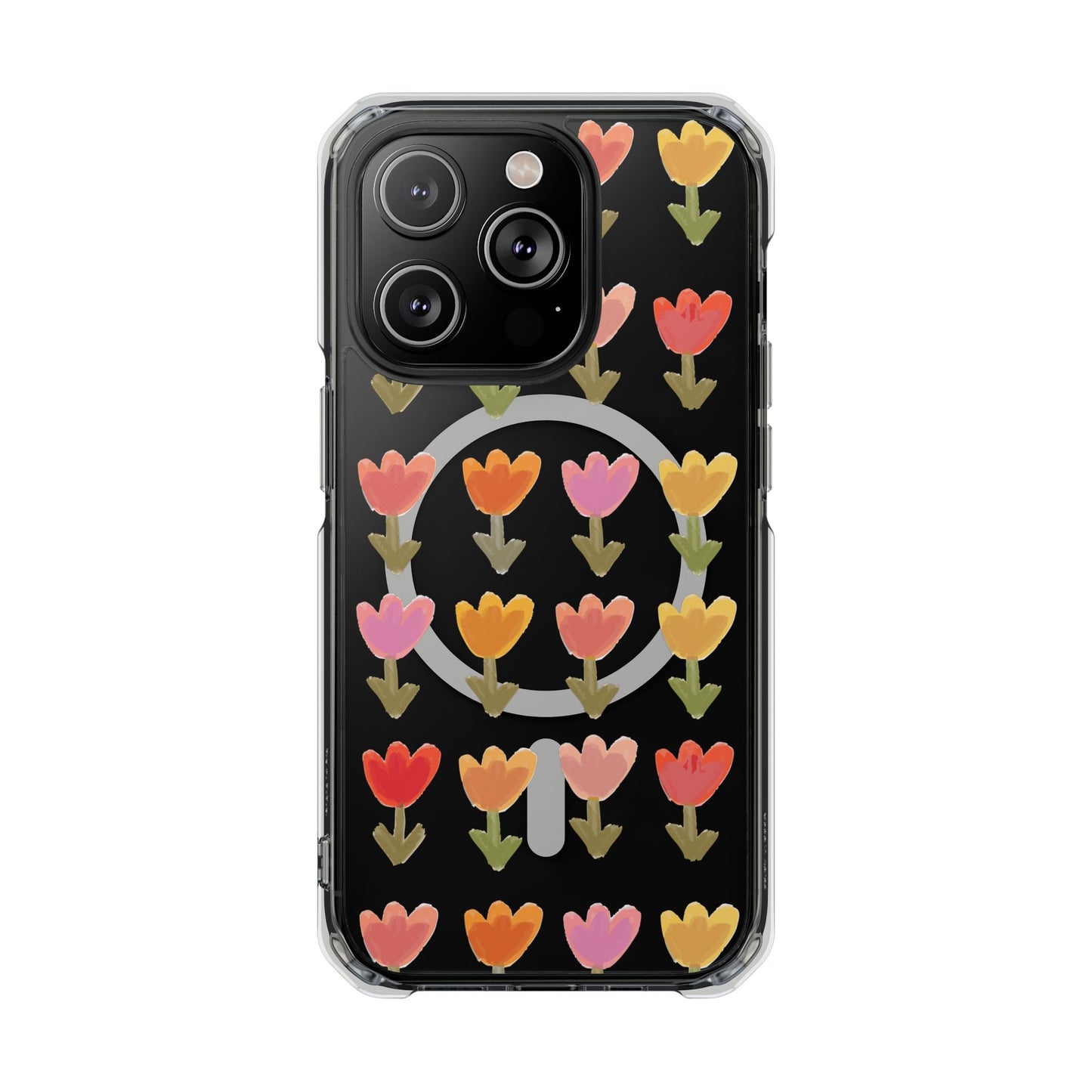 Pastel Flowers Magnetic Clear Impact Cases