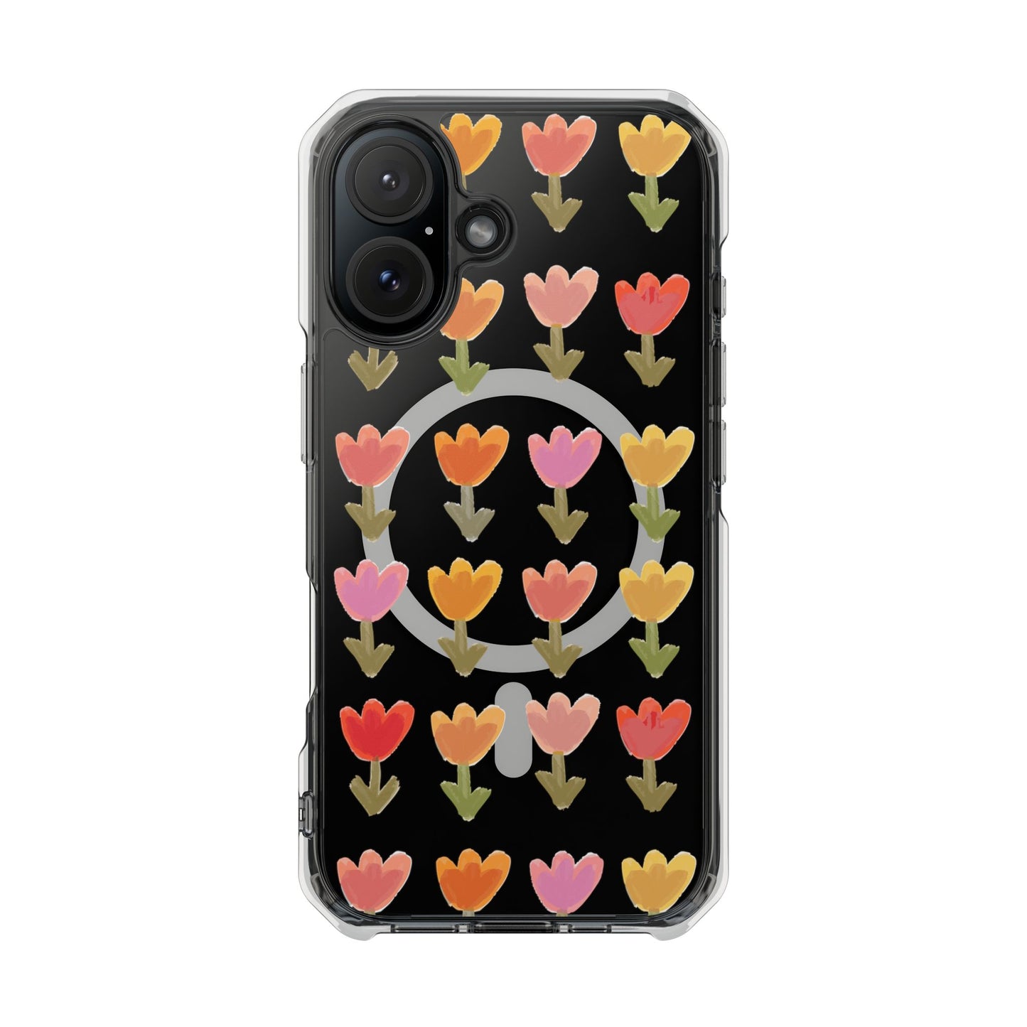 Pastel Flowers Magnetic Clear Impact Cases