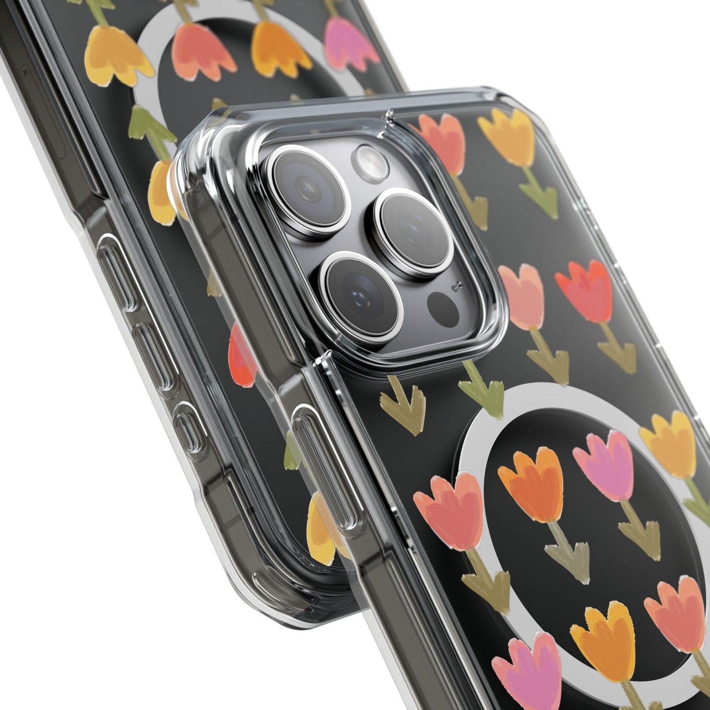 Pastel Flowers Magnetic Clear Impact Cases