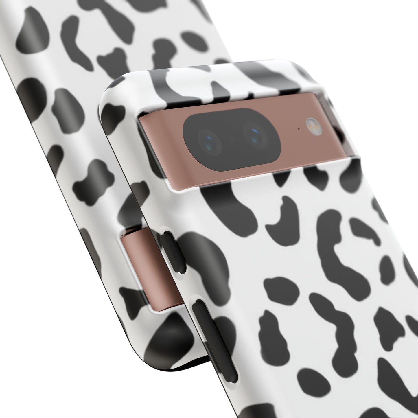 Black and White Leopard Print Tough Case