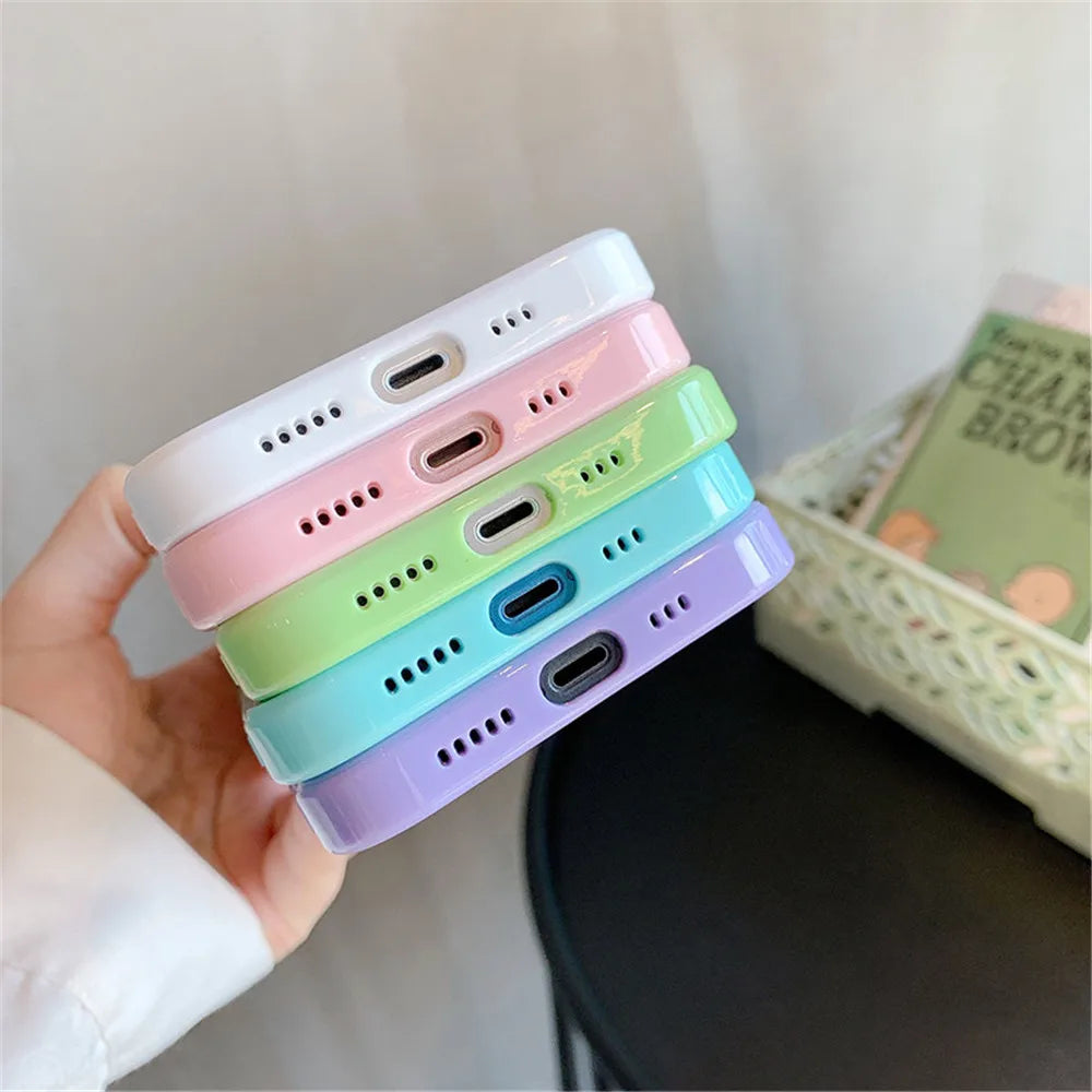 Silicone Bumper Phone Case For iPhone