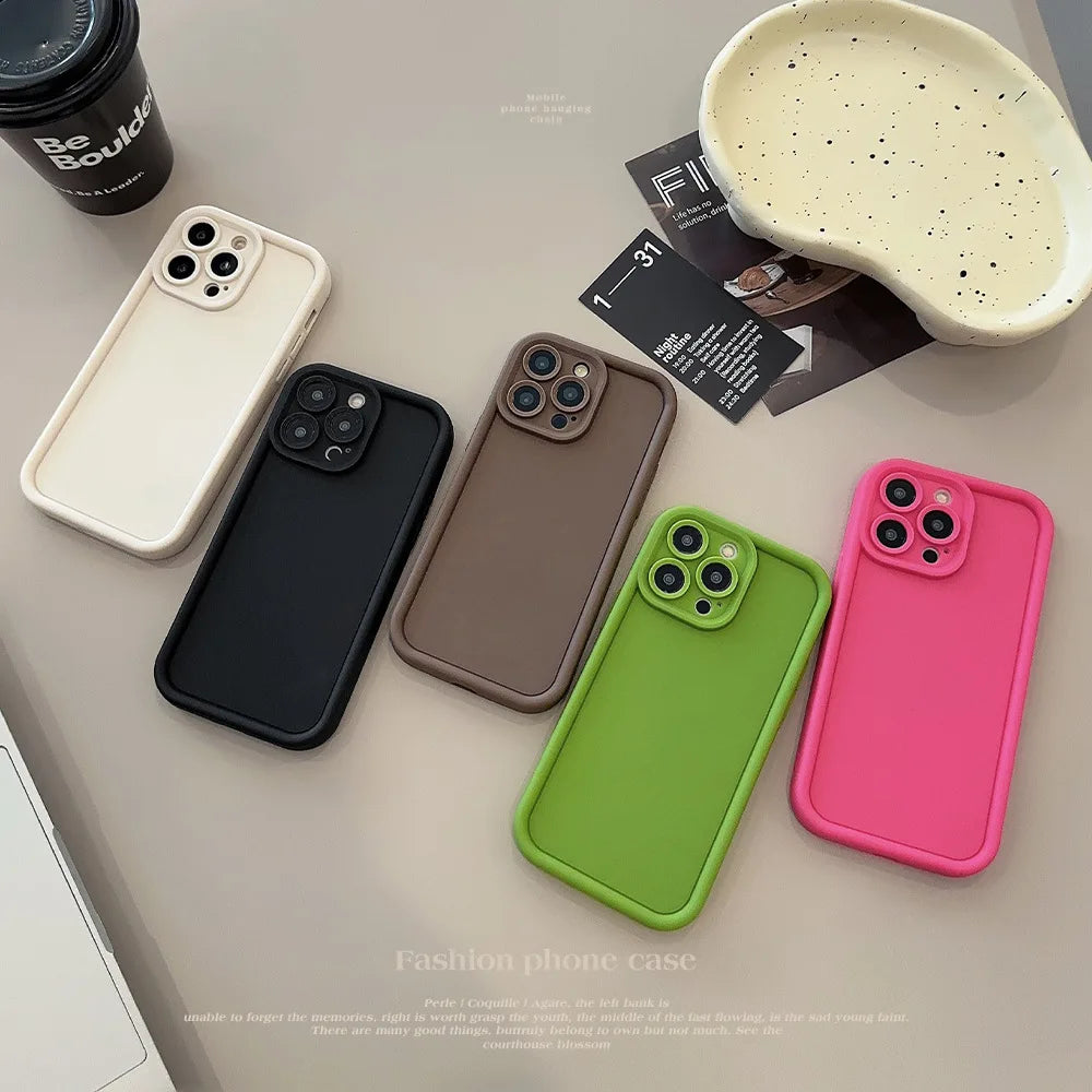 Beige Brown Black Stylish Phone Case for iPhone