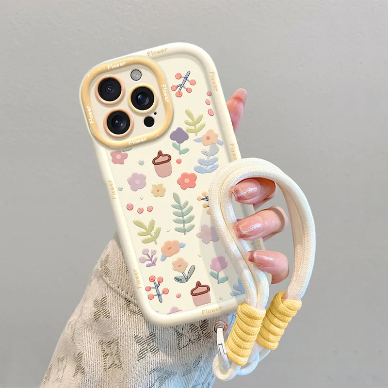 Small Fresh Floral Protective Case Suitable For iPhone