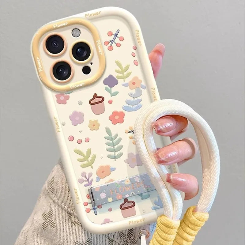 Small Fresh Floral Protective Case Suitable For iPhone