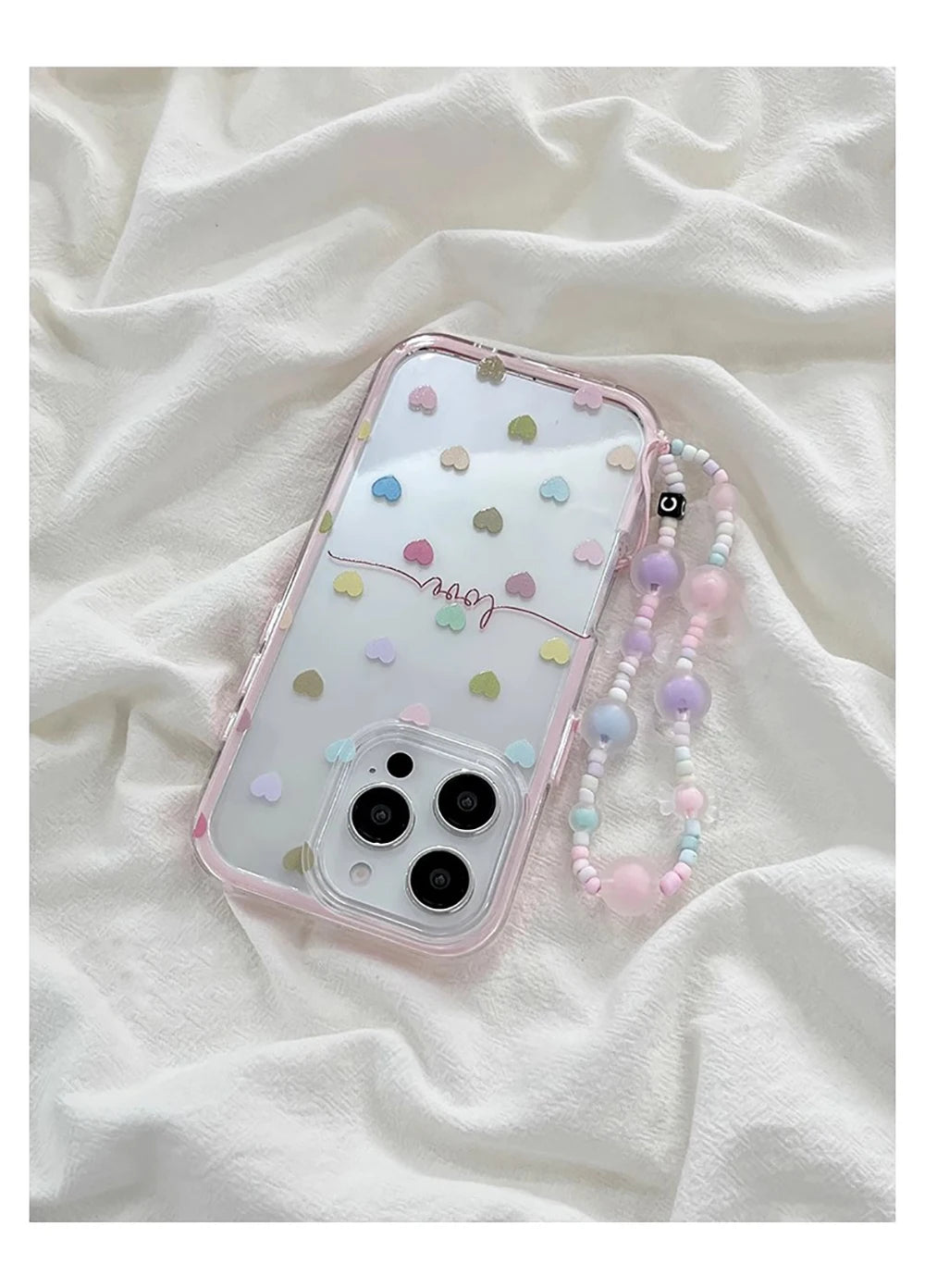 Cute Colorful Love Heart Phone Case for iPhone