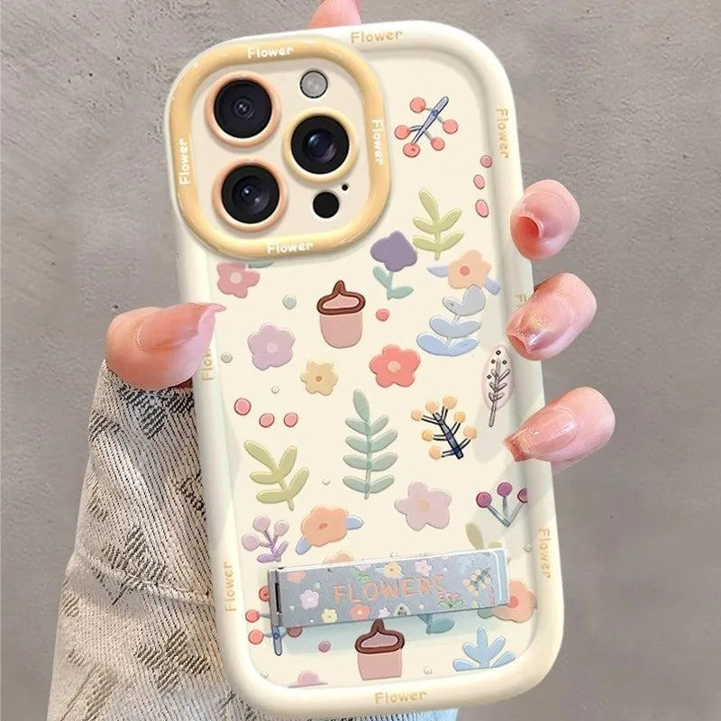 Small Fresh Floral Protective Case Suitable For iPhone