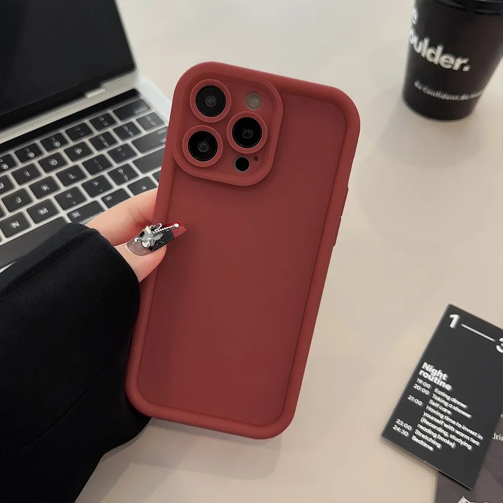 Beige Brown Black Stylish Phone Case for iPhone