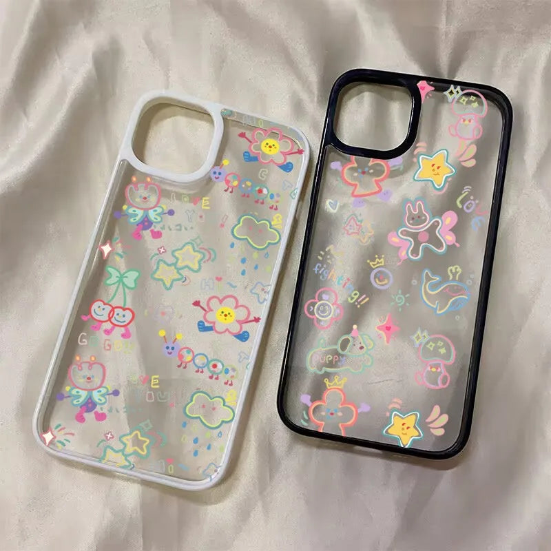 Cute Colorful Cartoon Pattern iPhone Cover