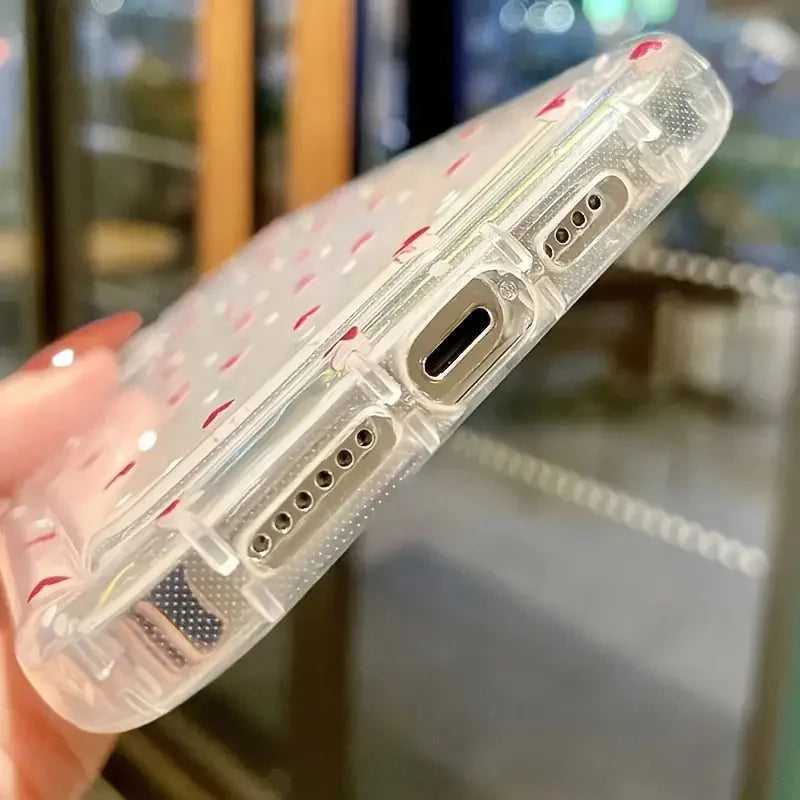 Love Heart Soft Clear Phone Case For iPhone