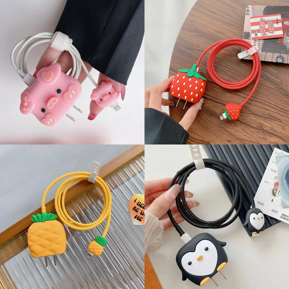 Cute Charging Data Cable Protector