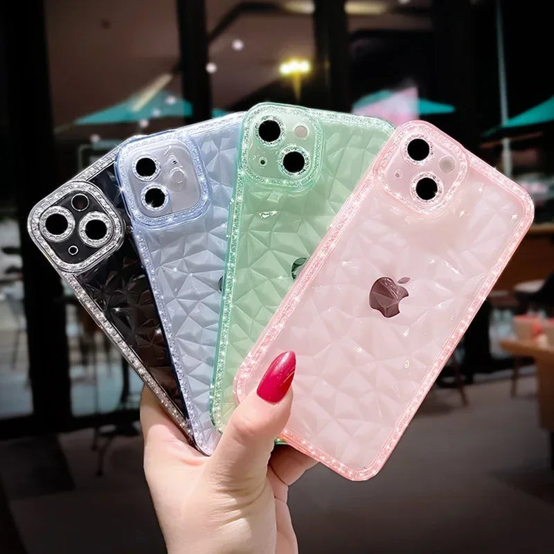 Diamond Pattern Phone Case For IPhone