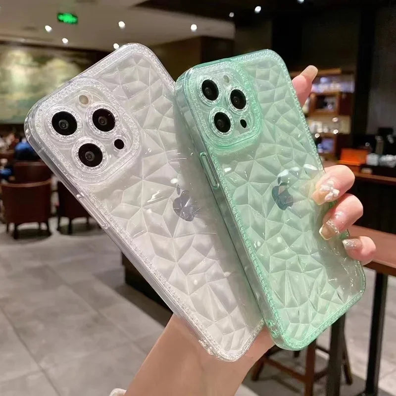 Diamond Pattern Phone Case For IPhone