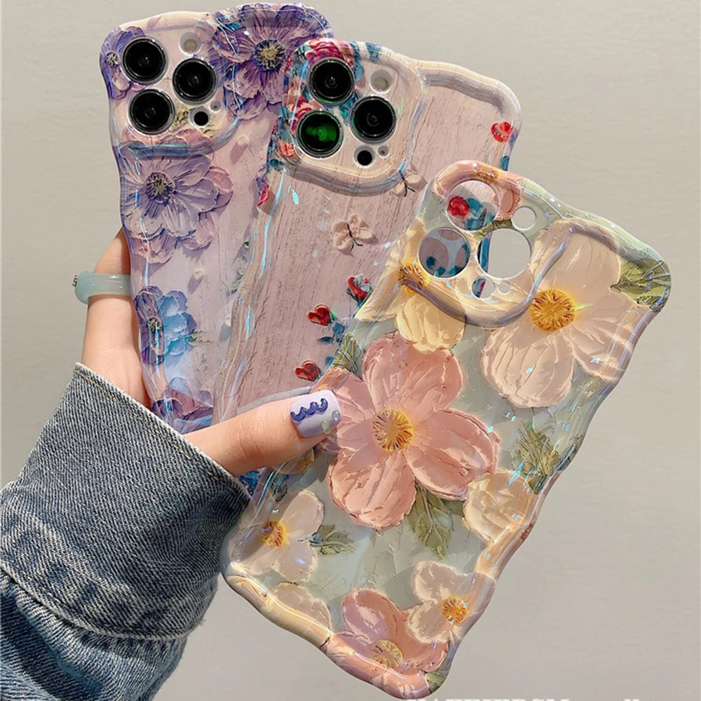 Retro Oil Painting Phone Case For iPhone