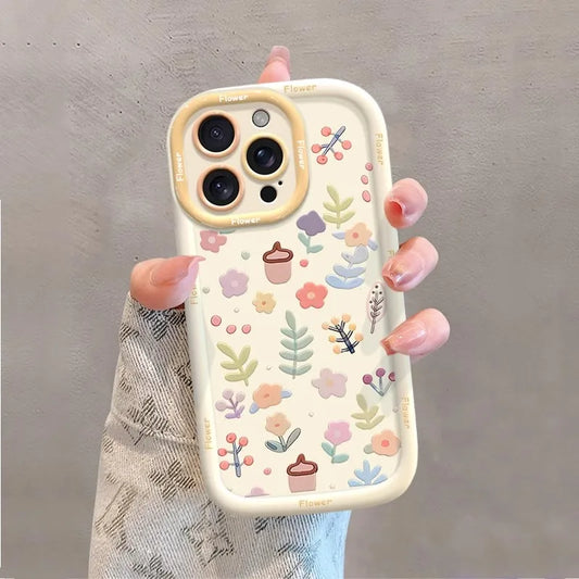 Small Fresh Floral Protective Case Suitable For iPhone