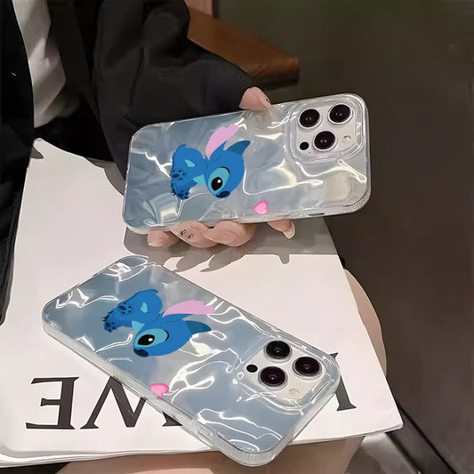 Cute S-Stitch And A-Angel Couple Phone Case IPhone