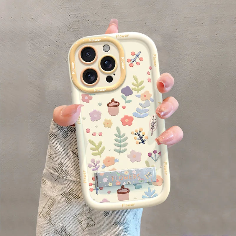 Small Fresh Floral Protective Case Suitable For iPhone