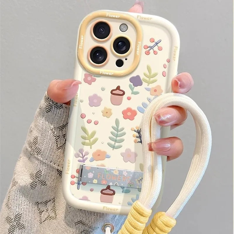 Small Fresh Floral Protective Case Suitable For iPhone